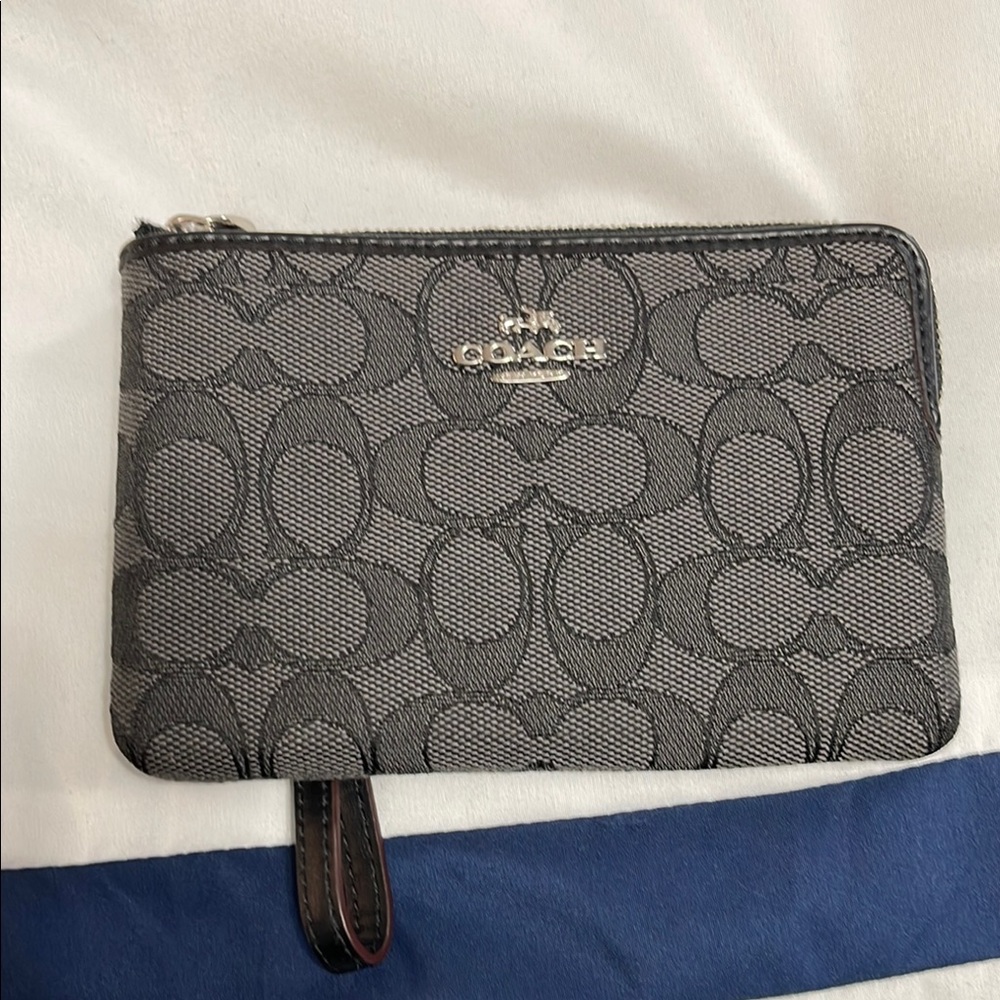 Coach Gray Wristlet